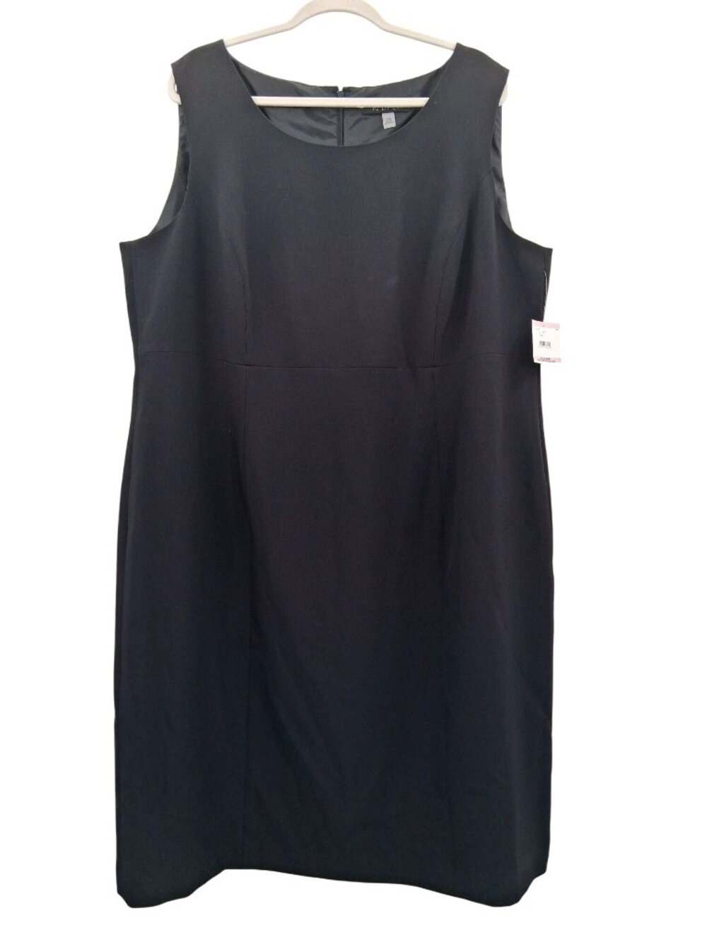 Kasper Sleeveless Black Sheath Dress Size 22W NWT